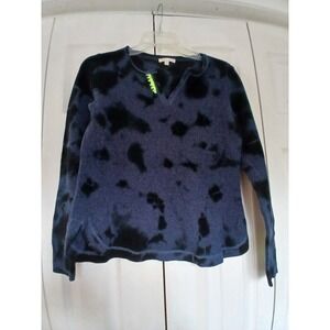 Lisa Todd Knit Sweater Womens Small Blue Cotton Sweater